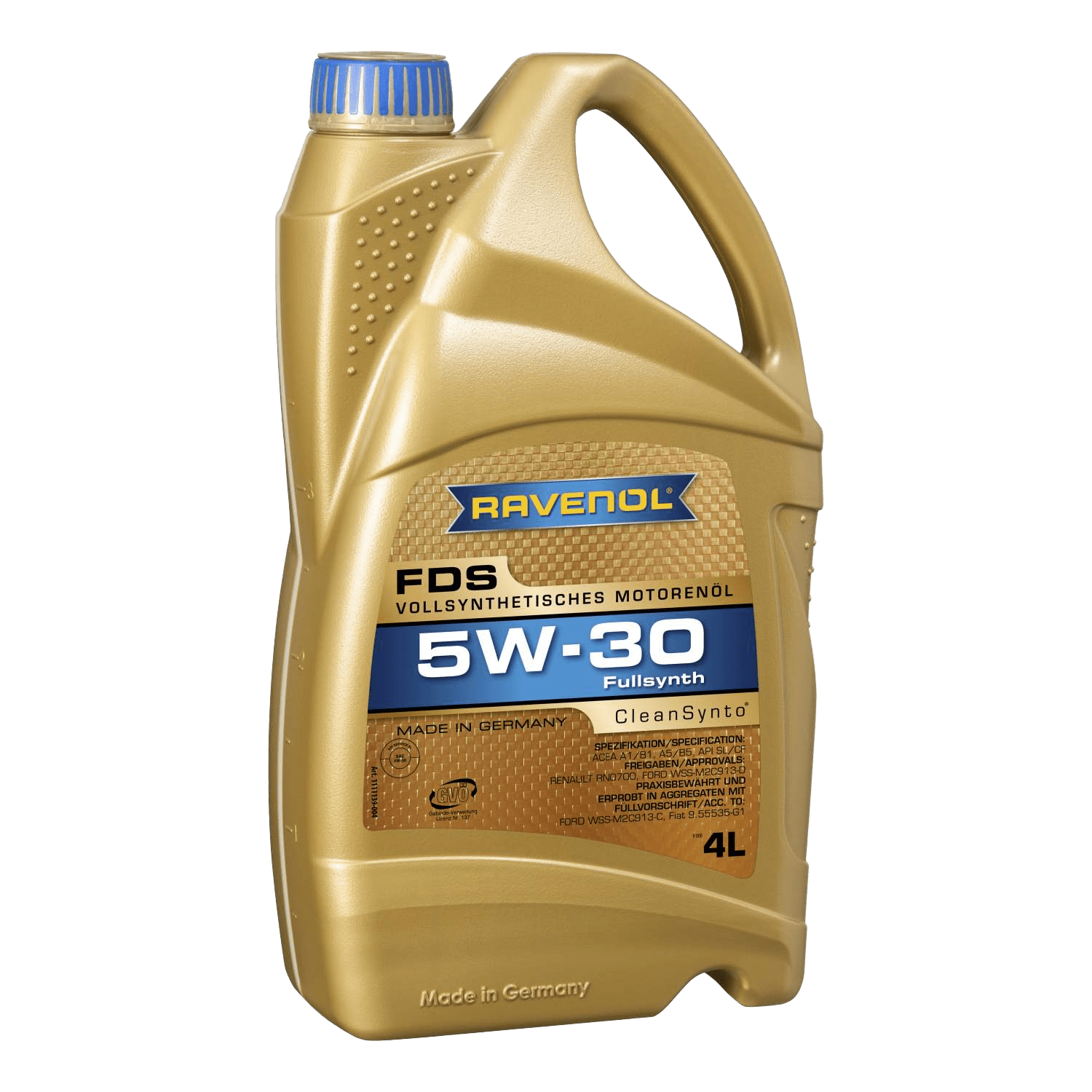 Моторное масло Ravenol FDS SAE 5W-30, 4л